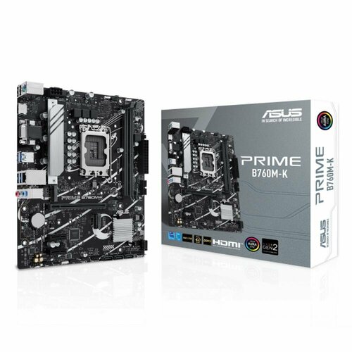 Материнская плата ASUS PRIME B760M-K материнская плата asus prime b760m k retail