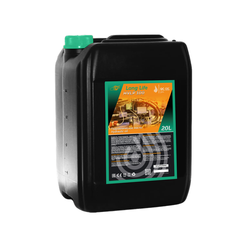 Гидравлическое масло QC OIL HVLP100 20л КЬЮ СИ ОИЛ Long Life металлоплакирующее