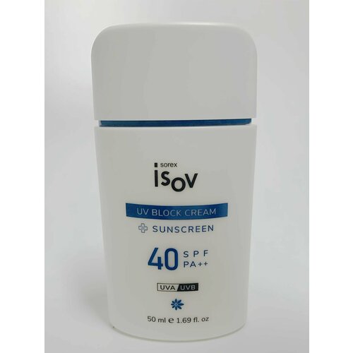 Isov Sorex противоотечный солнцезащитный крем UV Block SPF 40++, 50 мл