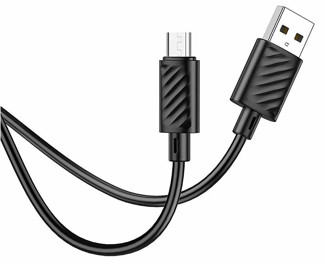 Кабель Hoco X88 Gratified, USB - microUSB, 1 м, черный — фото 19