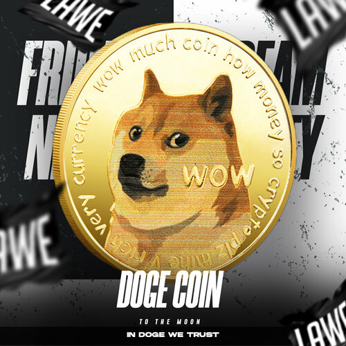 Коллекционная монета Doge Coin Gold / To The Moon коллекционная монета герцог доберманский в упаковке шт 1