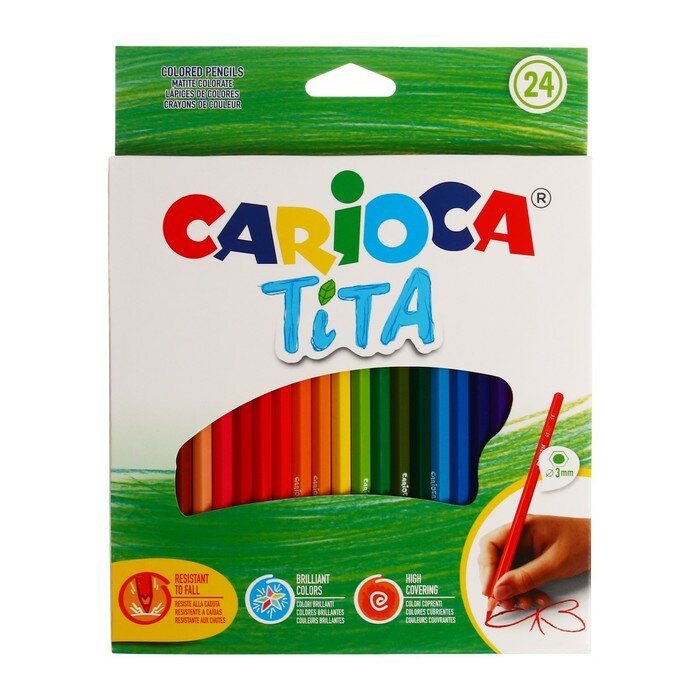 Карандаши цветные Carioca Tita - фото №13