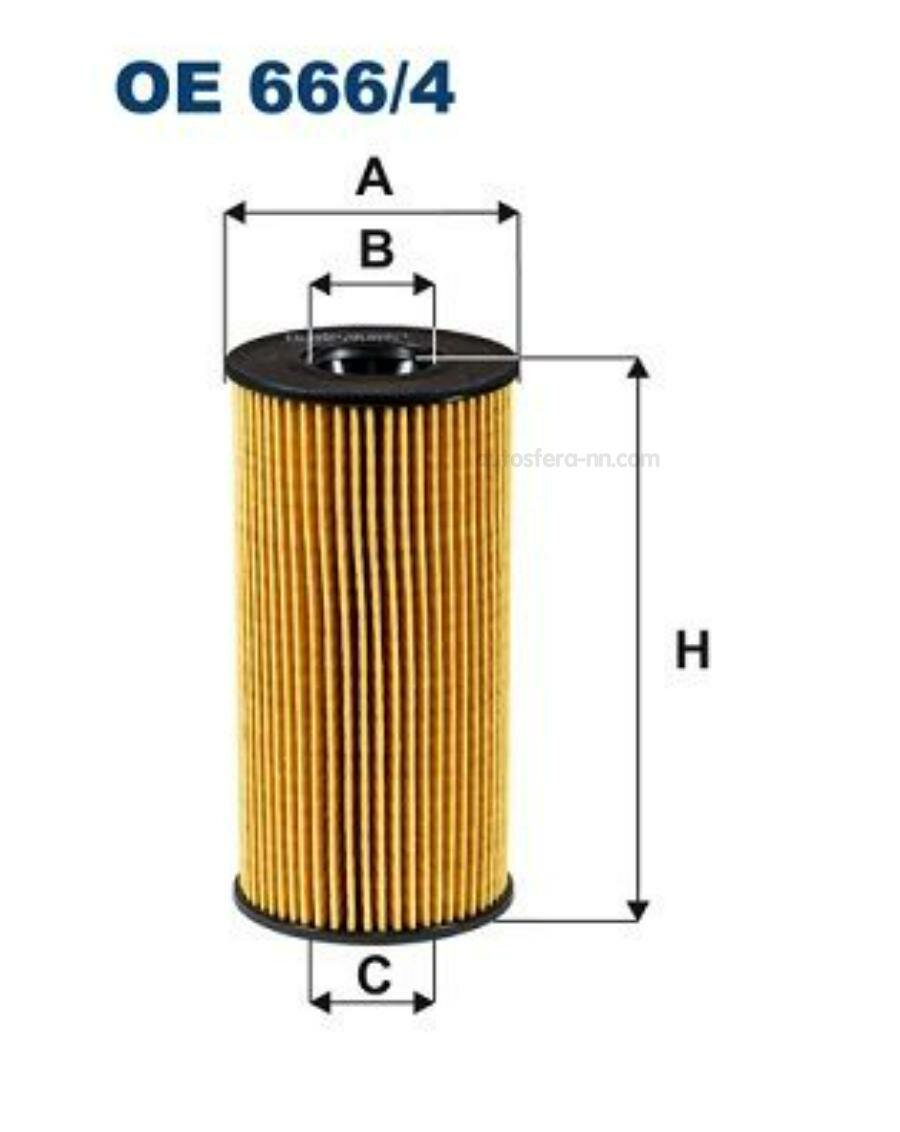 FILTRON OE6664 Фильтр масляный Dacia Duster II, Sandero, Mercedes-Benz A (W177), B (W247), Citan, CLA (W118) Renault Duster II, Kadjar, Kango II, Megane IV, Sandero II,