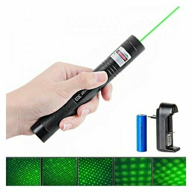 Указка лазерная GREEN LASER 303 (Черный) - фотография № 4