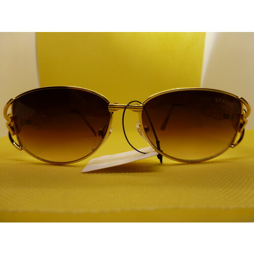 Солнцезащитные очки Sparks 92004122, коричневый, золотой солнцезащитные очки tous прямоугольные оправа металл для женщин золотой