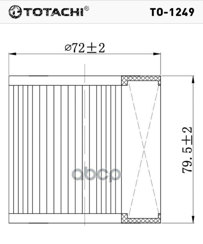 Totachi To-1249 Oem 11 42 7 508 969 Mann Hu 815/2X TOTACHI арт. TO.