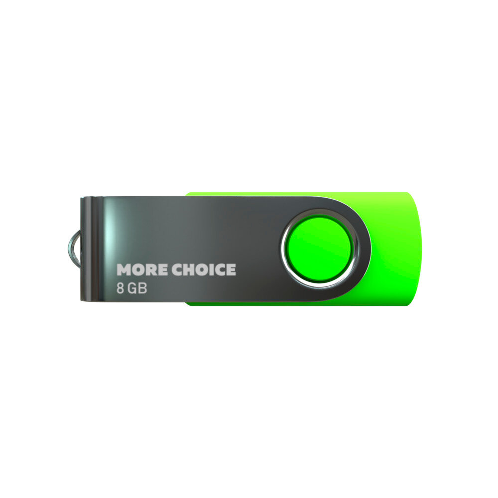 Флеш накопитель памяти USB 8Gb 2.0 More Choice MF8-4 Green