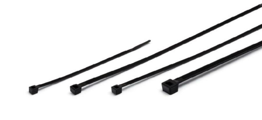 фото Хомут-стяжка пластиковый черный 100 х 2,5 мм d=20 CARGEN AX710410 | цена за 1 шт