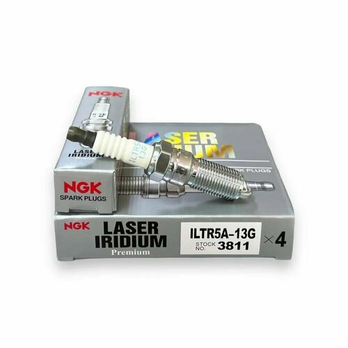 Свечи зажигания NGK 3811 Laser Iridium ILTR5A-13G для Ford, Mazda, 4 шт.