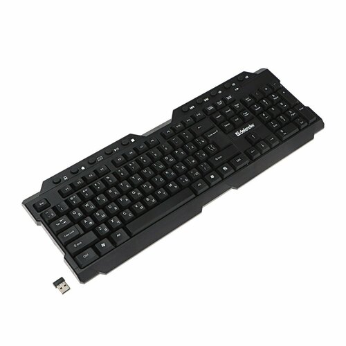 Клавиатура Element HB-195 RU, беспроводная, мембранная, 114 клав, USB, черная