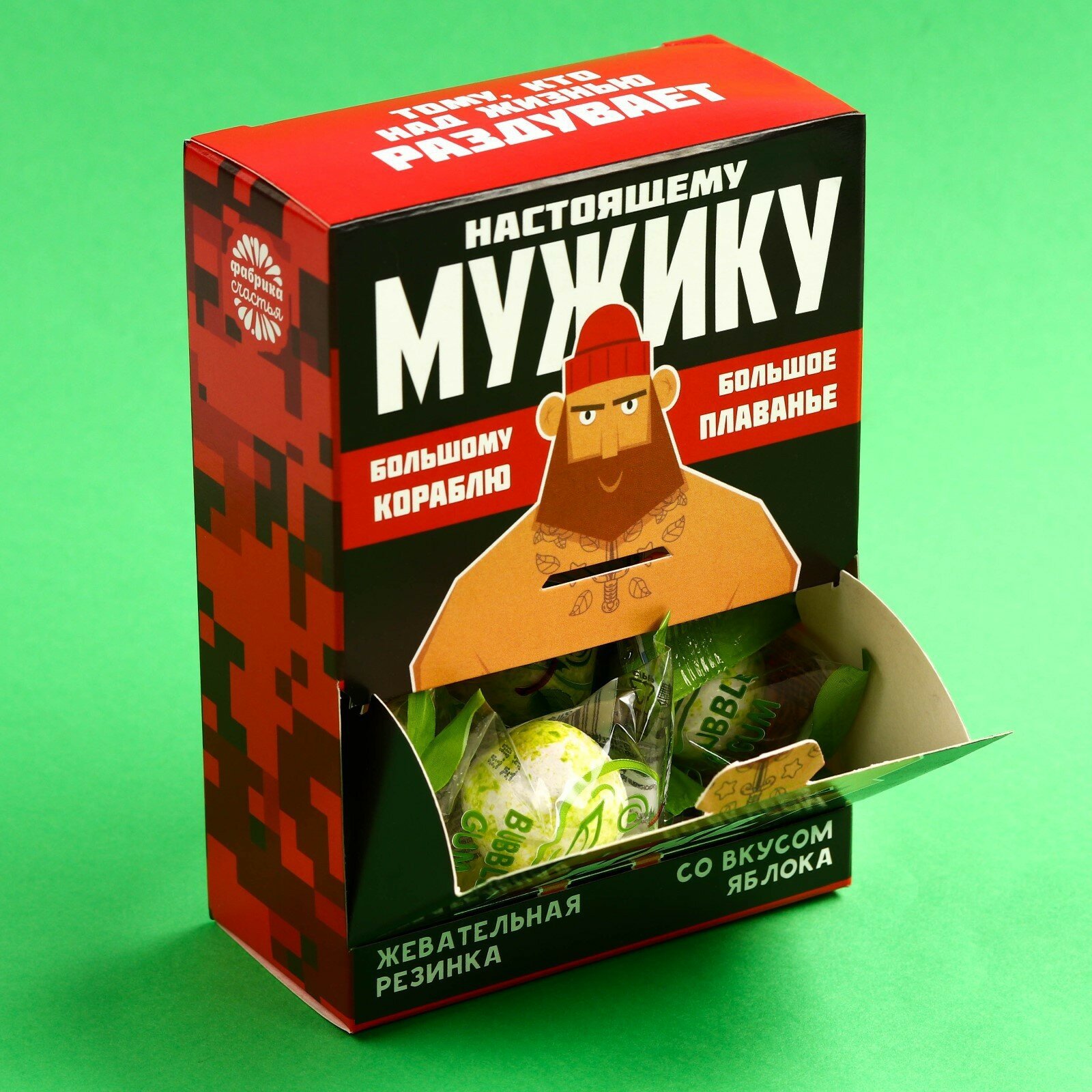 Жевательная резинка «Мужику», вкус: яблоко , 110 г. - фотография № 10