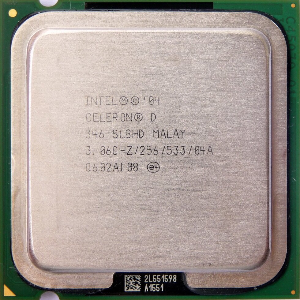 Процессор Intel Celeron D 346 Prescott LGA775 1 x 3067 МГц