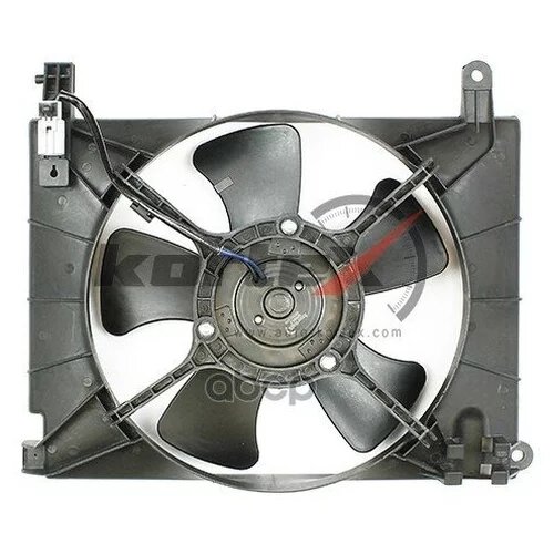 Вентилятор радиатора Chevrolet Aveo (02-) (LFK 0522) с кожухом Kortex KFD014