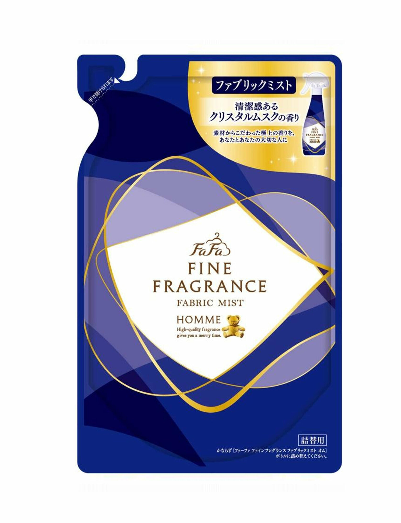 NISSAN FaFa - Fine Fragrance Homme - кондиционер-спрей для тканей с утонченным ароматом, 270 мл (запаска)