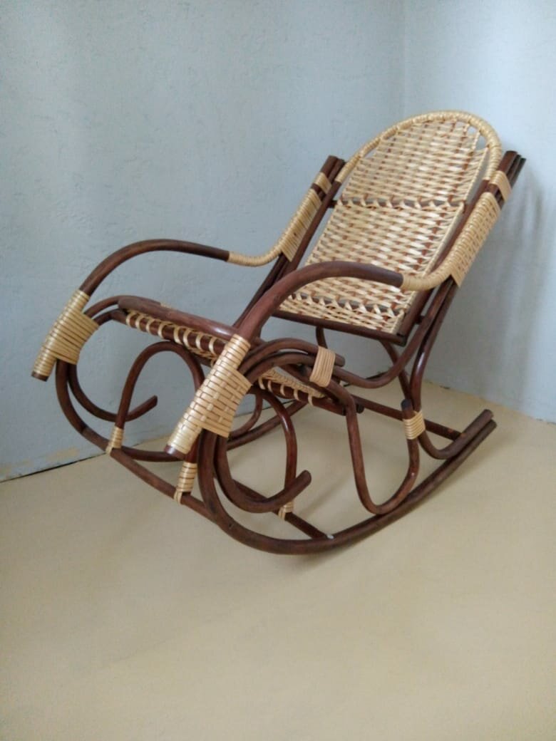 плетеное Кресло качалка - фотография № 6