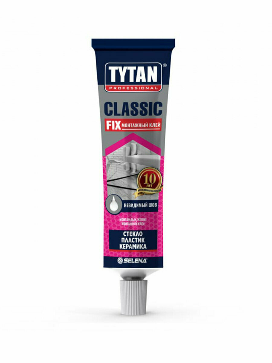 Клей монтажный Tytan Classic Fix 100 мл прозрачный водостойкий