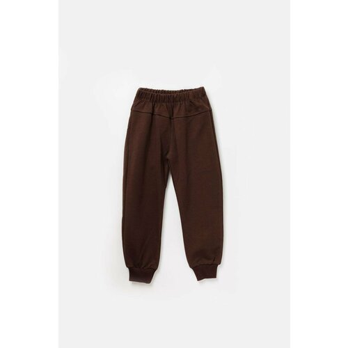 Брюки Vauva, манжеты, карманы, пояс на резинке, размер 4-5 лет. 110 см, коричневый