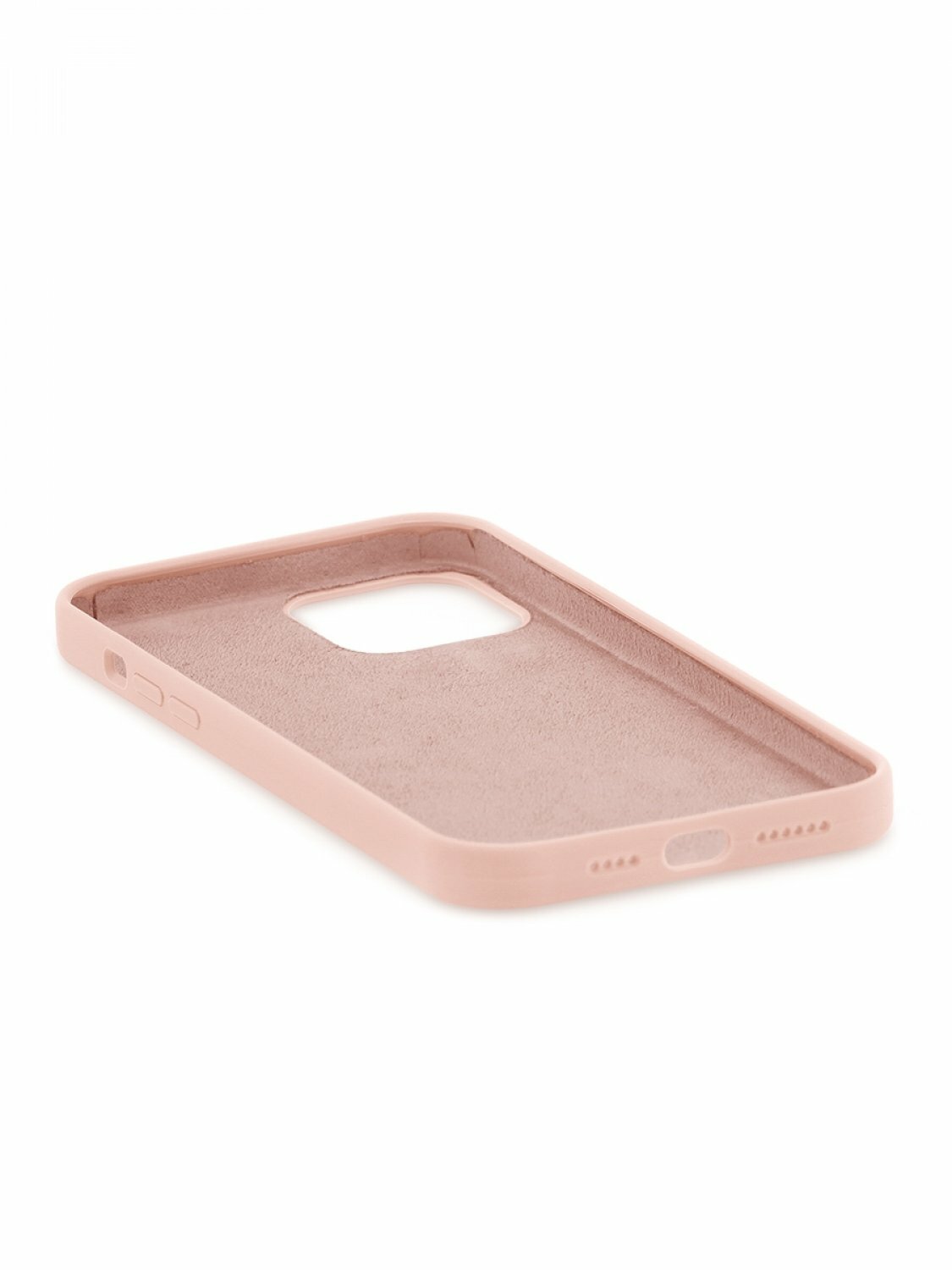 Чехол для iPhone 12 Pro Max Kruche Silicone Pink sand, противоударный пластиковый кейс, защитный силиконовый бампер, софттач накладка с защитой камеры