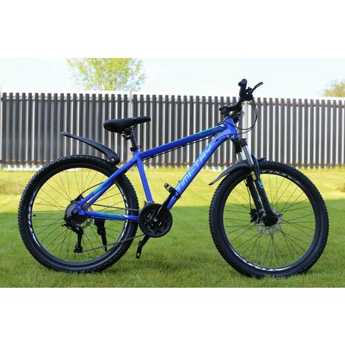 Велосипед горный Richiesto TTF014 27s 275 Гидравлические тормоза Алюминиевая рама Взрослыйподростковый Спортивный синий с черным 2658800₽