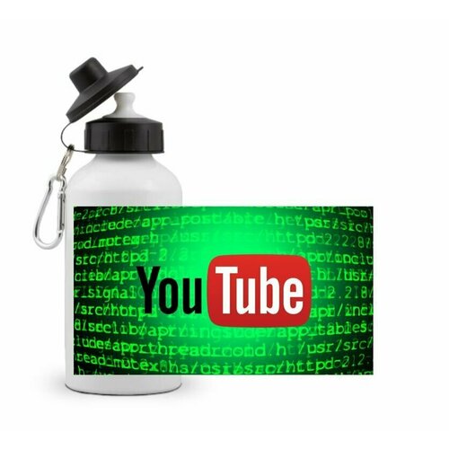 фото Спортивная бутылка youtube/ ютуб №7 goodbrelok