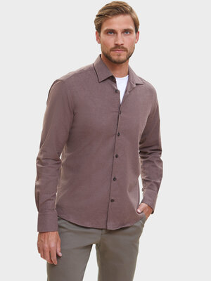 Рубашка KANZLER, размер 45, коричневый