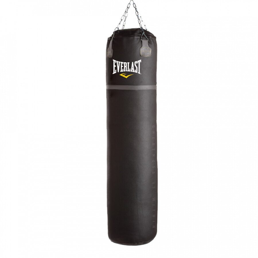 Мешок Everlast Super Leather Thai черный (68 кг, Кожа, Everlast, 1 800, 450, 450, Черный) 68 кг