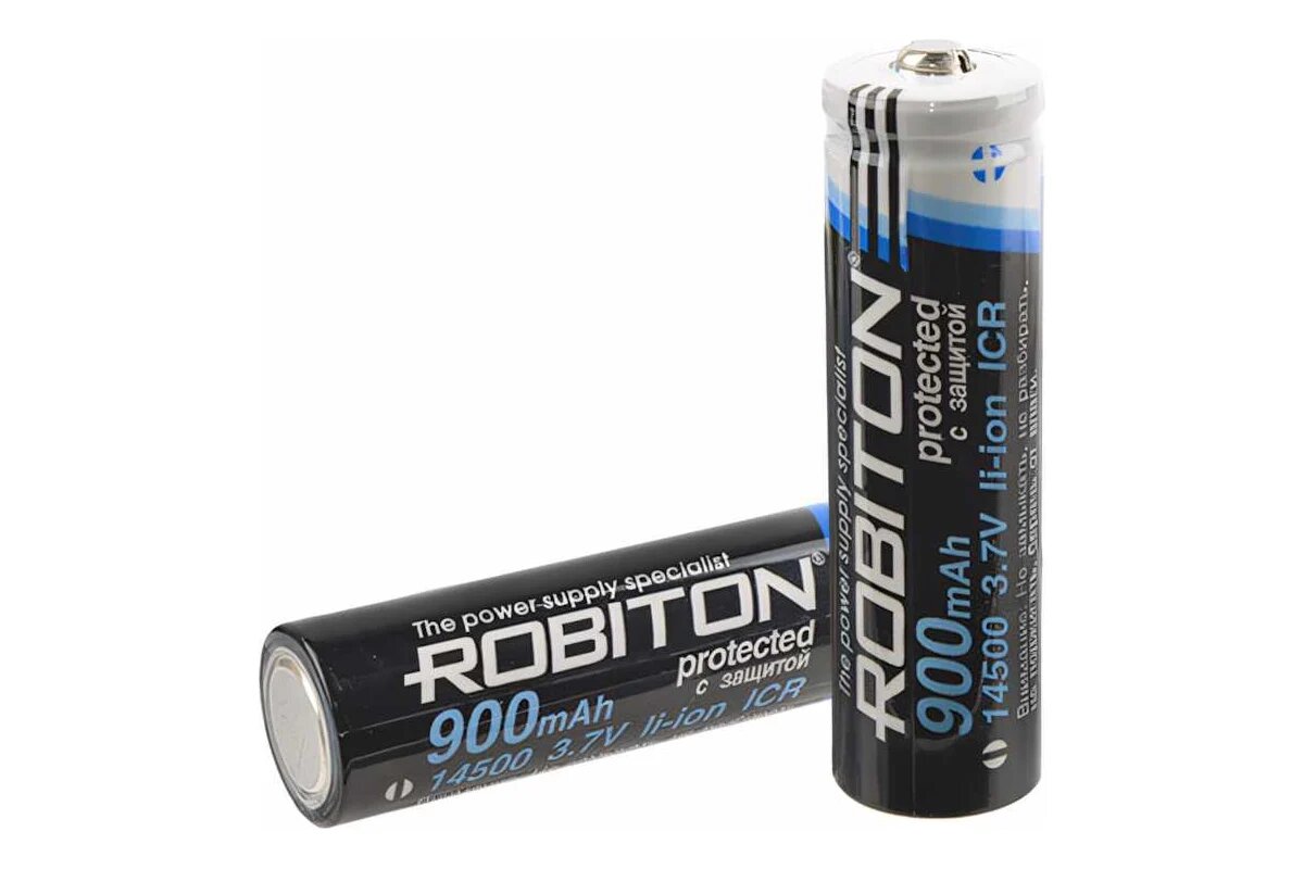 Аккумулятор ROBITON 14500 900мАч с защитой 11321