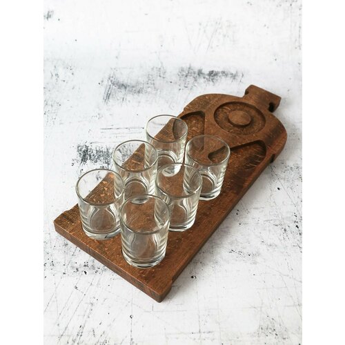 Набор для текилы на 6 рюмок MaxxMalus цвет палисандр 1300₽