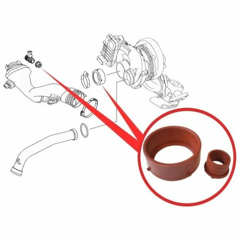 Комплект уплотнений трубопровода для Mercedes-Benz OM642 — фото 1