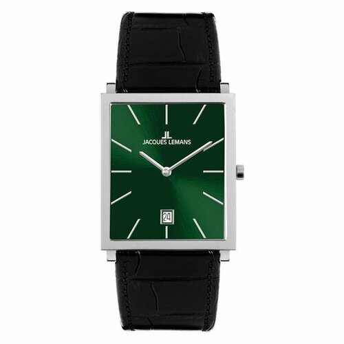 фото Наручные часы jacques lemans, зеленый, черный