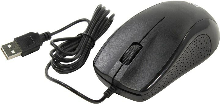 Мышь проводная Defender Optimum MB-160, 1000 dpi, USB, черный (52160)