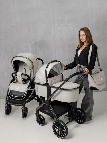 Изображение товара Коляска 2 в 1 AmaroBaby Motus, белый