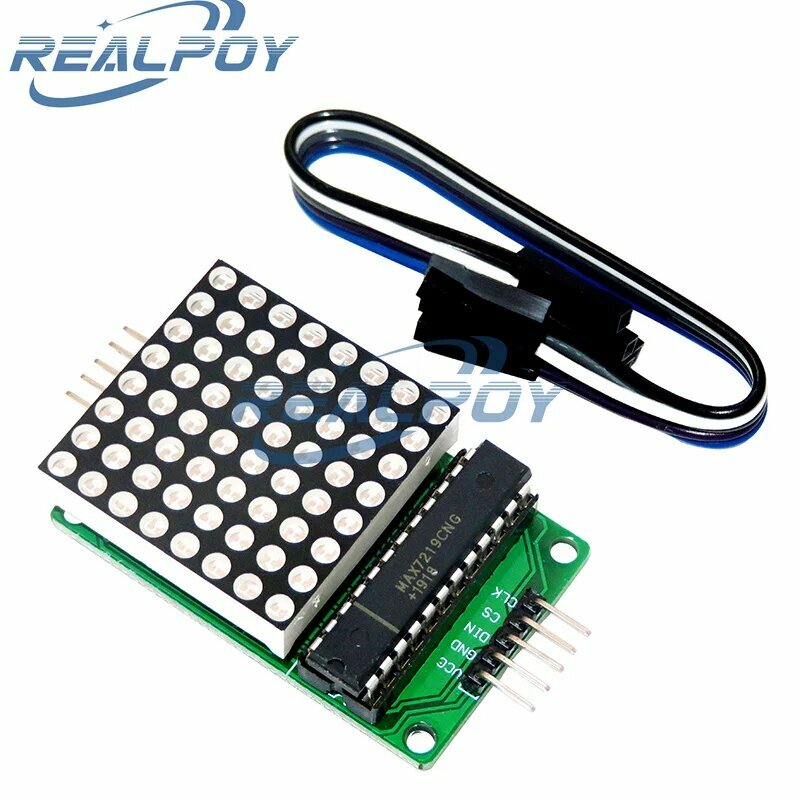 Модуль управления светодиодным дисплеем 8x8 8*8 MAX7219 для Arduino, интерфейсный модуль 5 В, выходной вход, общий катод