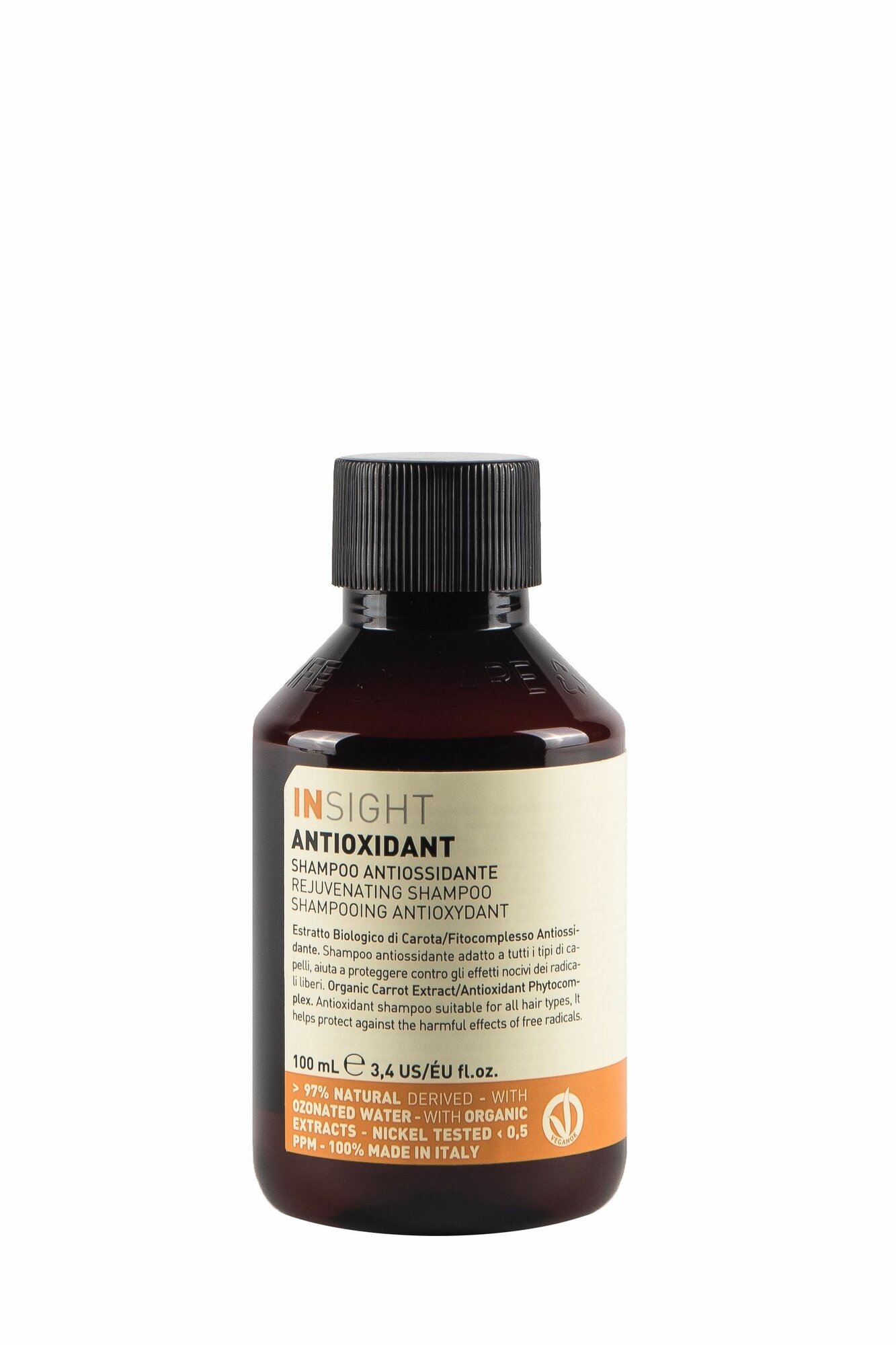 INSIGHT Шампунь для восстановления и защиты волос от повреждений ANTIOXIDANT, органический, без силикона, 100 мл