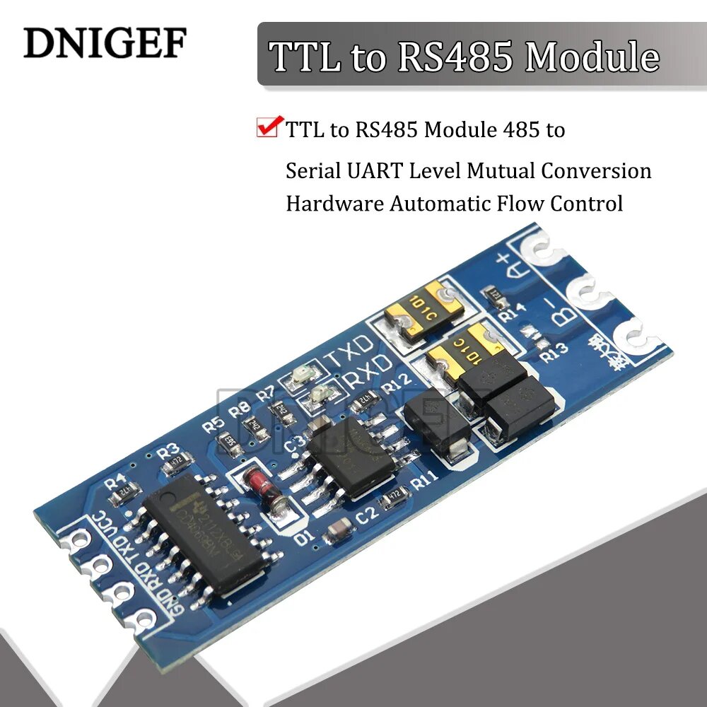 Модуль TTL в RS485 485 в последовательный уровень UART, аппаратное обеспечение взаимного преобразования, автоматическое управление потоком