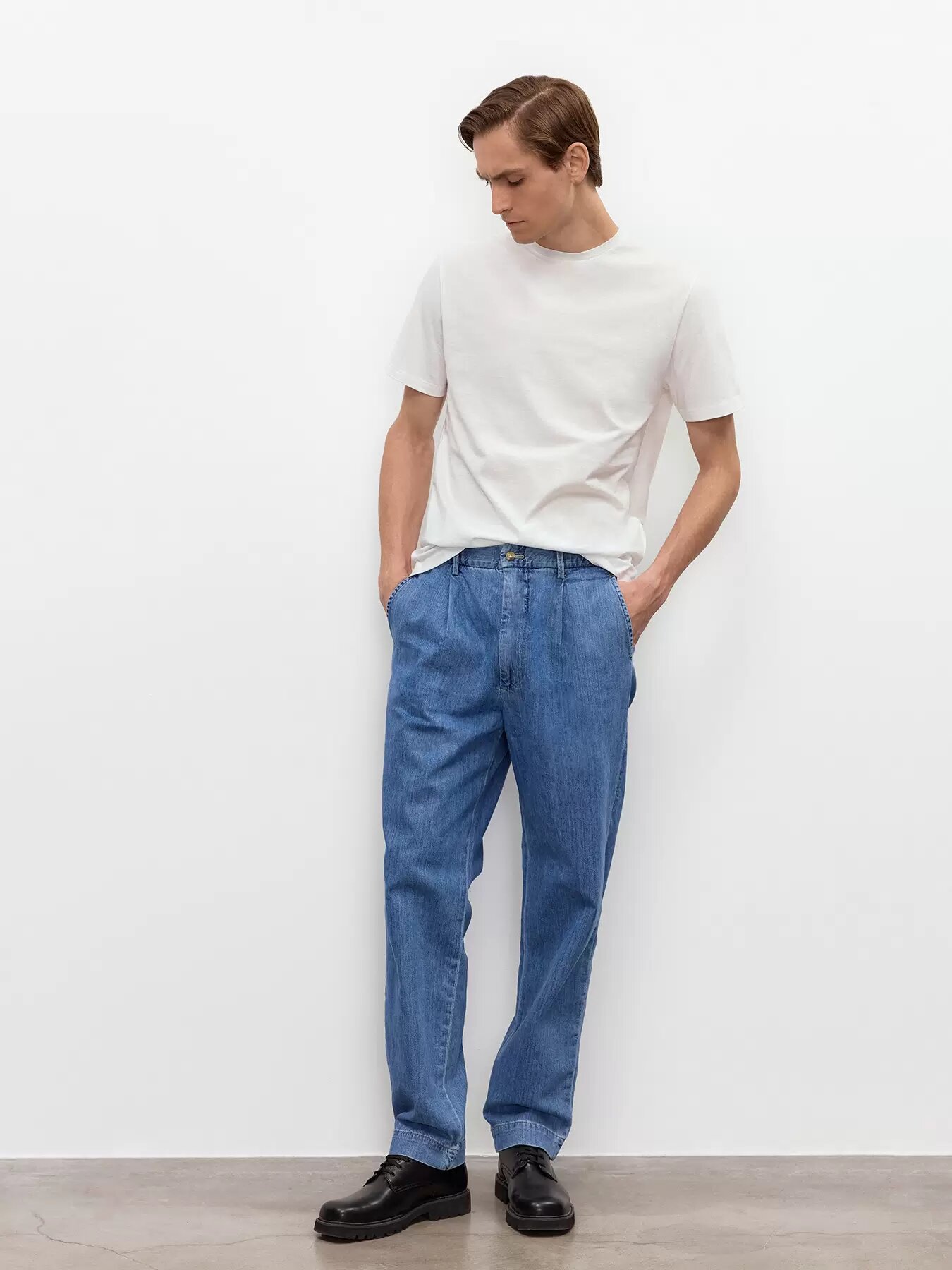 Джинсы JUST CLOTHES, размер 34, голубой