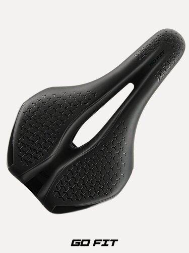 Изображение товара Сиденье для велосипеда GO FIT Active, спортивное, универсальное велосипедное седло, вентиляционное отверстие, черный