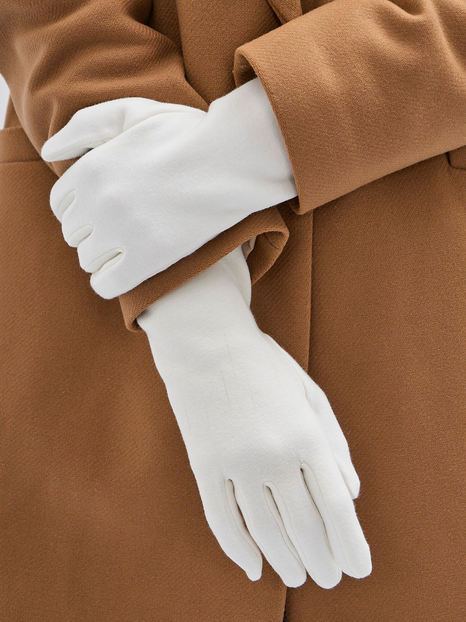 Перчатки EZcool Осень-зима 2025 для женщин, размер Универсальный 6-8, белый