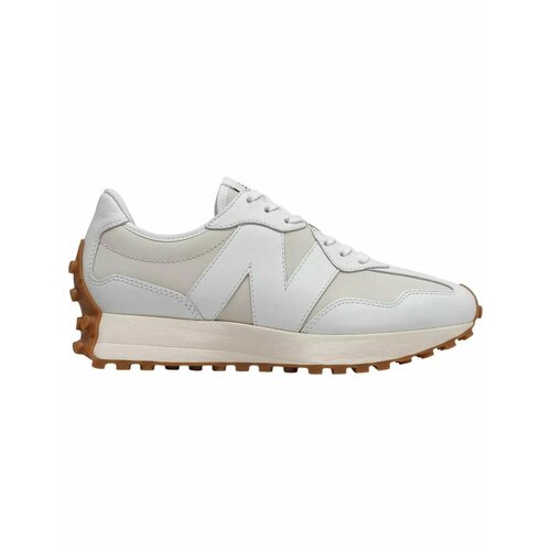 фото Кроссовки new balance 327, полнота f (eu)/ на среднюю стопу, размер 10,5 us, белый-бежевый