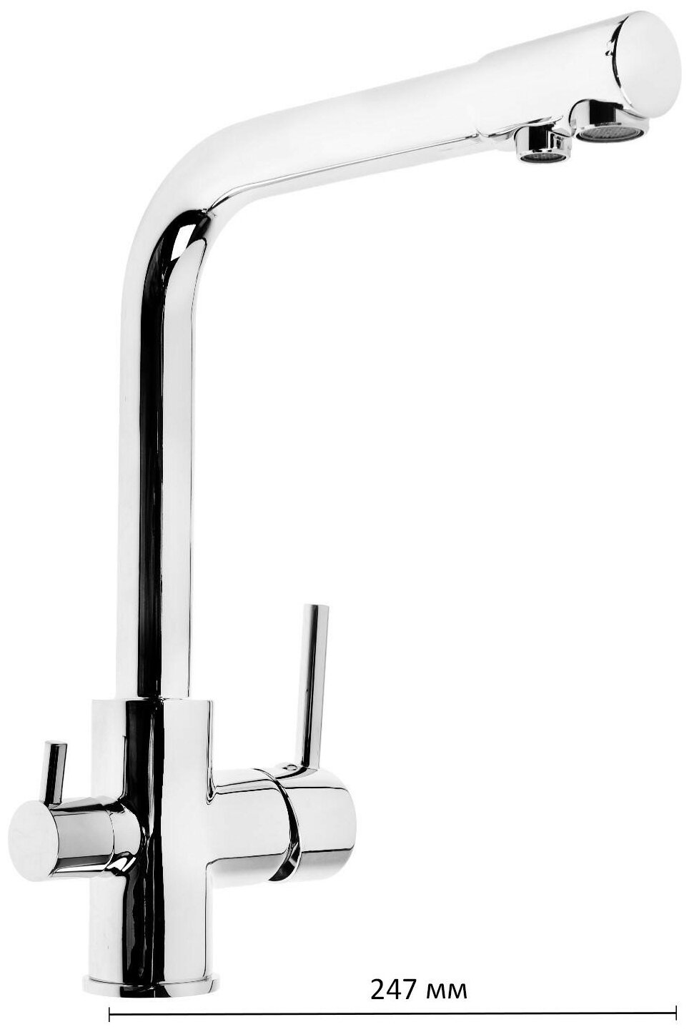 Смеситель кухня с выходом для питьевой воды. Латунь, Accoona A5179-4