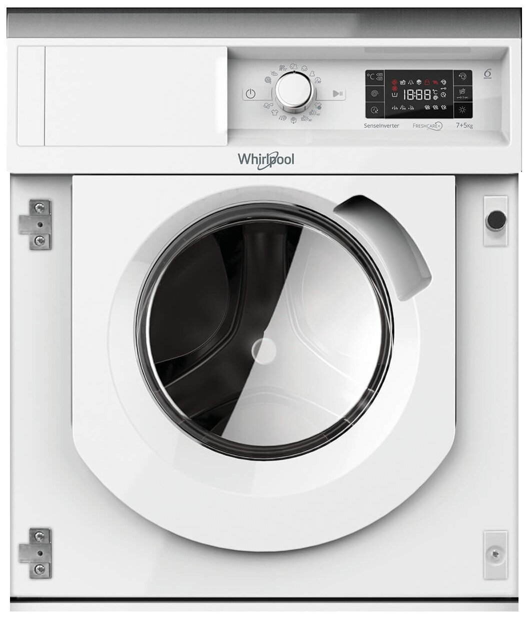 Встраиваемая стиральная машина с сушкой Whirlpool BI WDWG 751482 EU