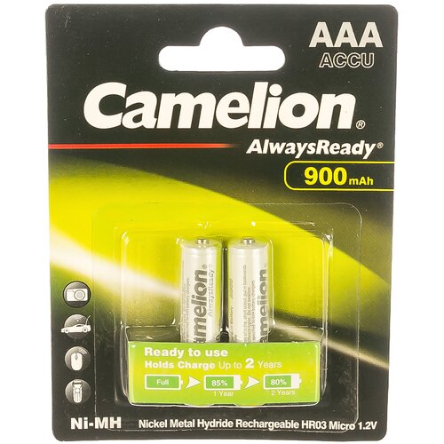 Аккумулятор Camelion 1.2В AAA-900mAh Always Ready BL-2, 9165 15084082