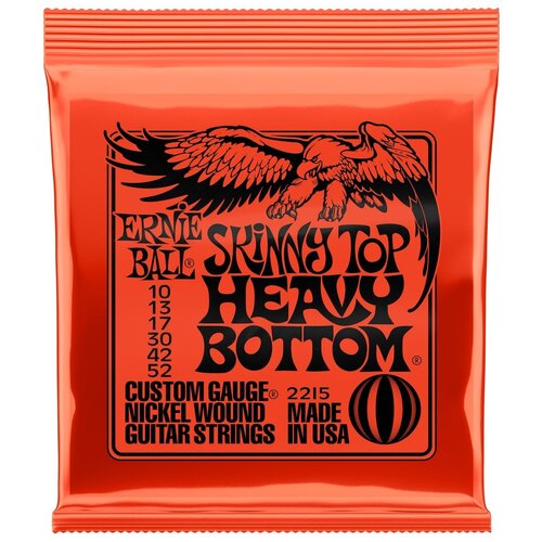 фото Ernie ball 2215 nickel wound slinky skinny top heavy bottom 10-52 струны для электрогитары