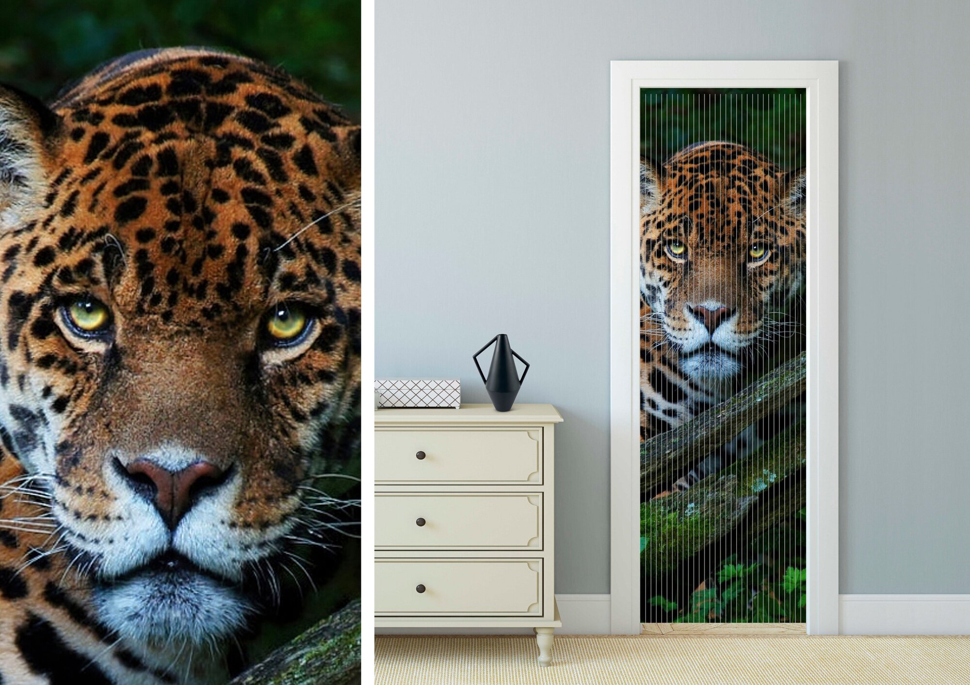 фото Штора на дверной проём Леопард AzarovaPro