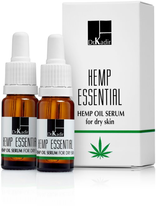Dr.Kadir Омолаживающая сыворотка для сухой кожи - Hemp Essential Oil-Serum for dry skin, 2*10 мл