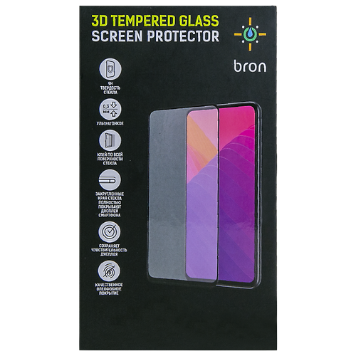 Защитное стекло Bron для Huawei P Smart Z 3D Full Glue (черная рамка)