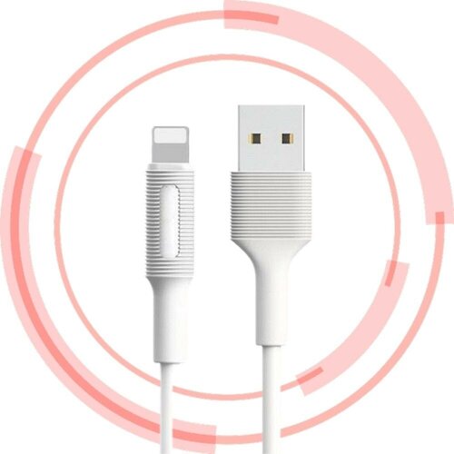 Кабель USB - Lightning для iPhone 2A (1 м) BX1 Белый / юсб - лайтинг кабель usb lightning для iphone 2 4a bu16 1 2 м магнитный красный юсб лайтинг