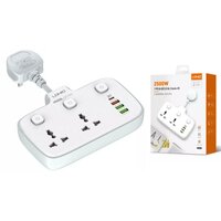 Сетевой разветвитель Ldnio SC2413 2 Sockets 4xUSB White LD_B4614