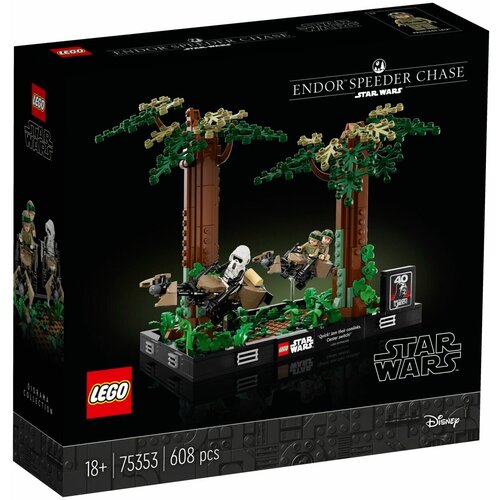 Конструктор LEGO 75353 Star Wars Endor Speeder Chase Diorama / лего Звездные Войны Погоня на спидере на Эндоре lego star wars 40362 battle of endor 197 дет