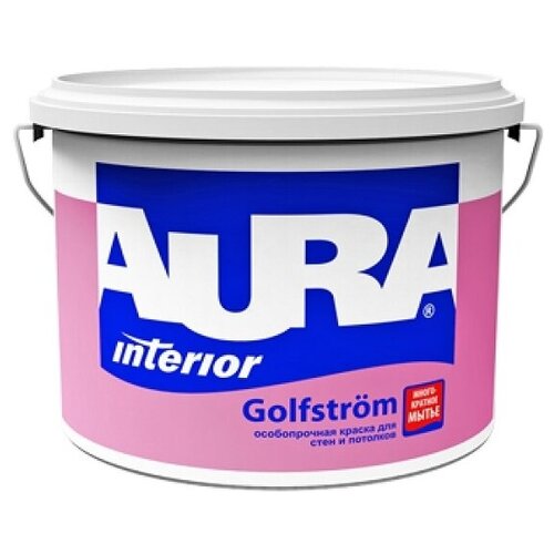 Краска водно-дисперсионная Aura Interior Golfstrom матовая белый 4.5 кг